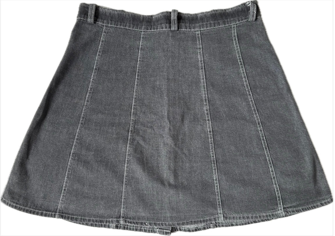Jupe trapèze en denim gris Kookaï - 36/38