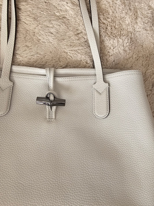 Sac cabas Longchamp en cuir grainé