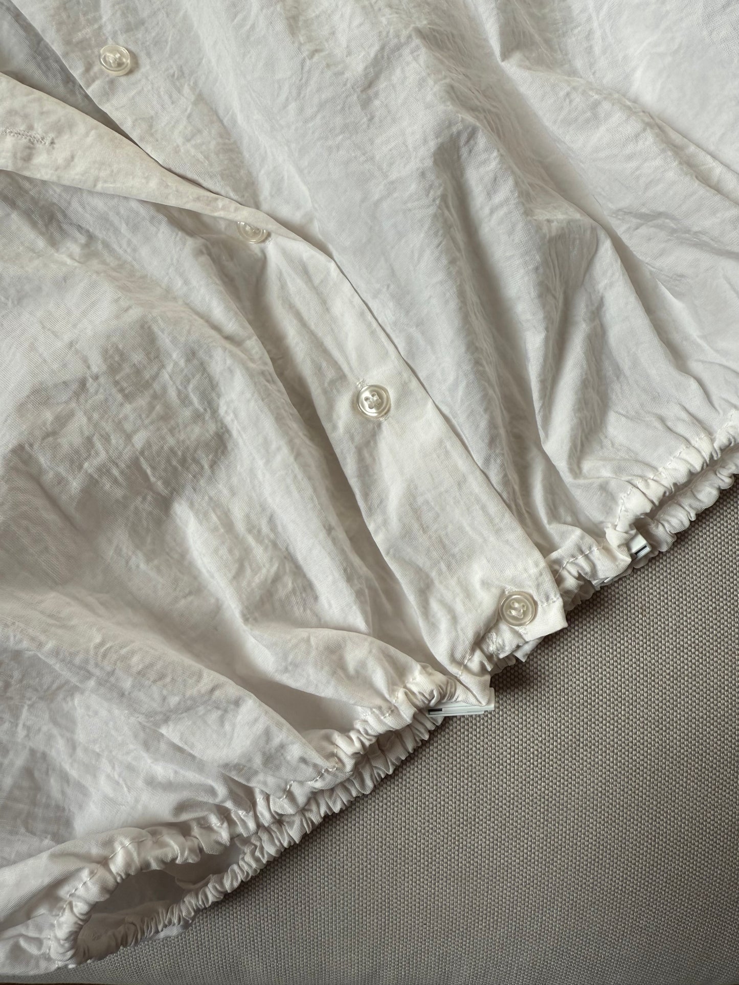 Chemise crop top blanche Zara 