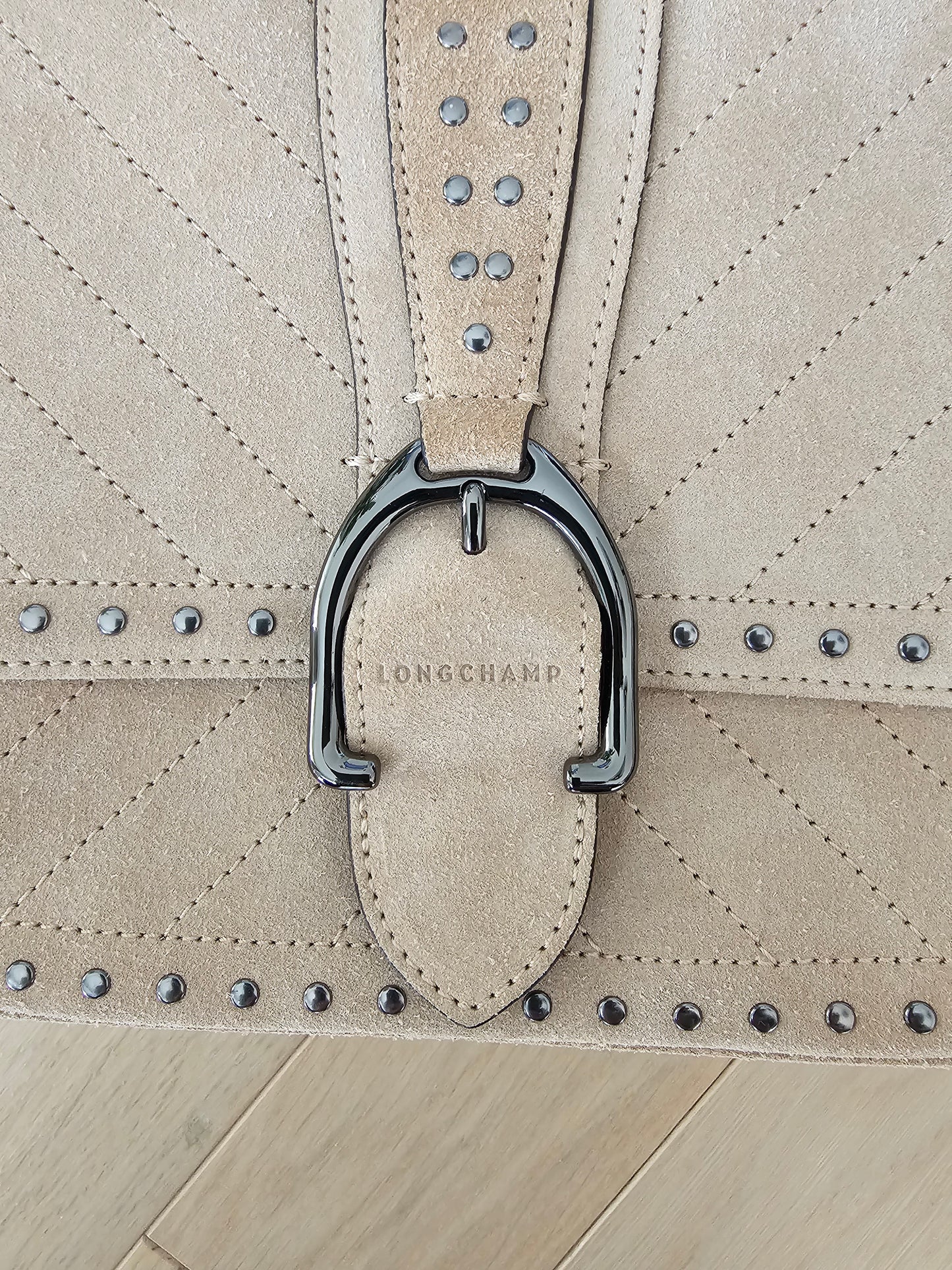 Sac Longchamp en daim