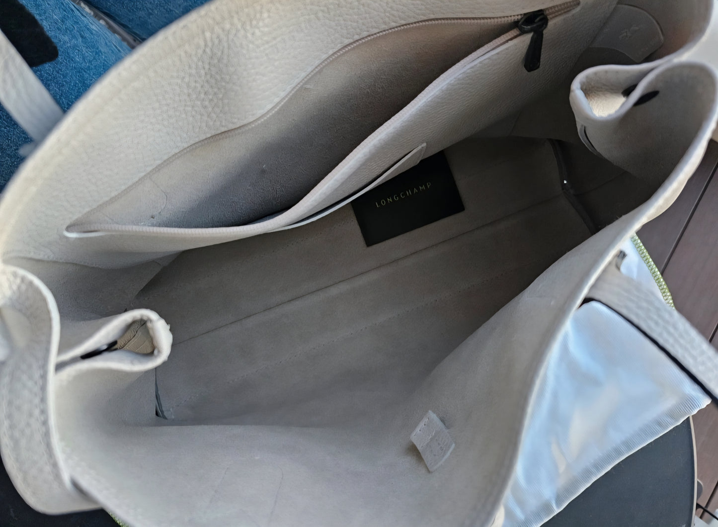 Sac cabas Longchamp en cuir grainé