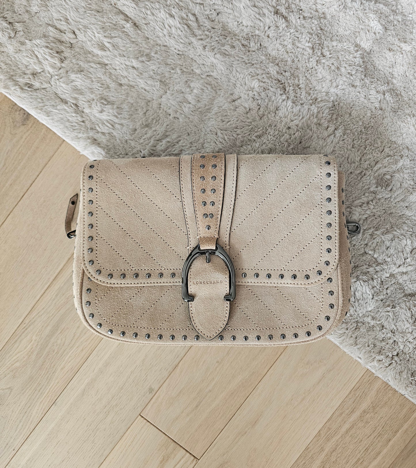 Sac Longchamp en daim