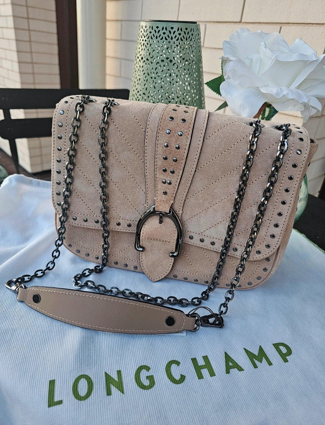 Sac Longchamp en daim